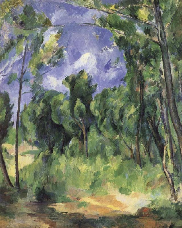Paul Cezanne forest Norge oil painting art